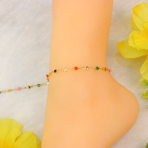 "Minimalist Anklet, Sleek & Modern Design, Women’s Fashion, YC110056-A - Picture 3 of 10